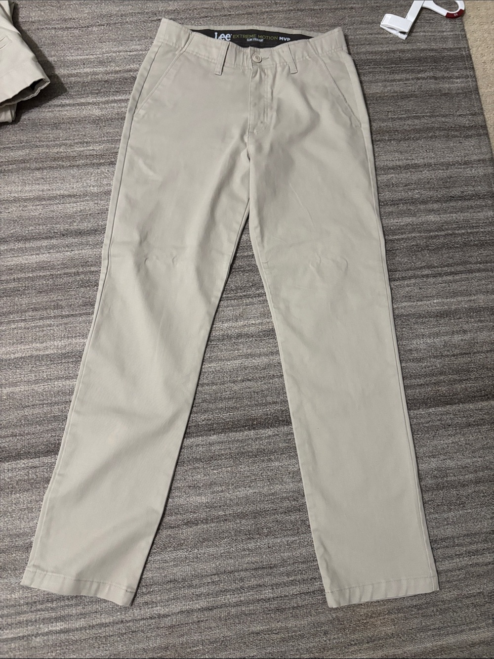 Lee Extreme Motion MVP Slim Straight Khaki Pants
